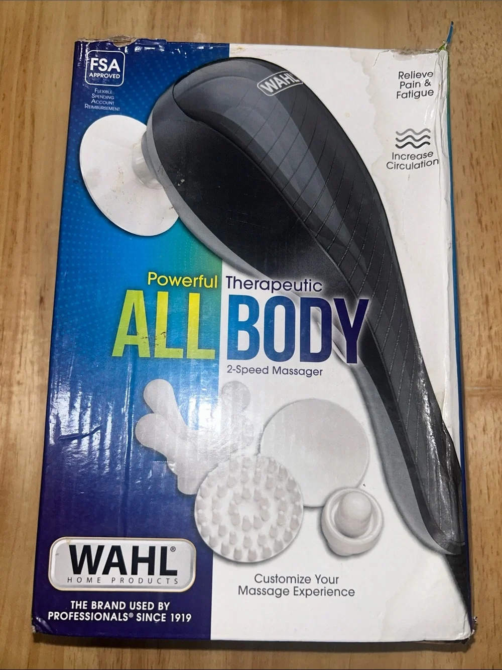 WAHL FSA Approved Powerful Therapeutic ALL BODY MASSAGER Pain Fatigue Reliever